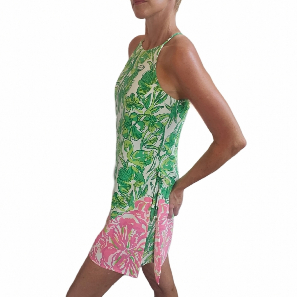 LILLY PULITZER Pearl Resort White Flamingle Engineered Romper - Picture 10 of 16